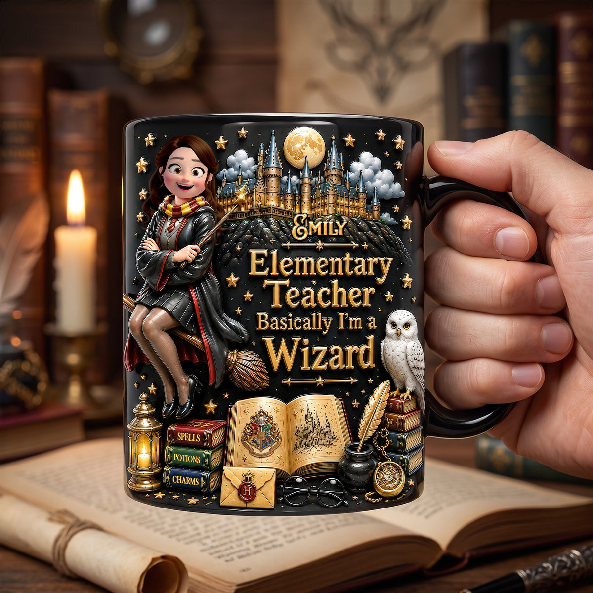 Teacher Wizard Magic Coffee Mug - Personalized Gifts For Teacher 01ohdh110726