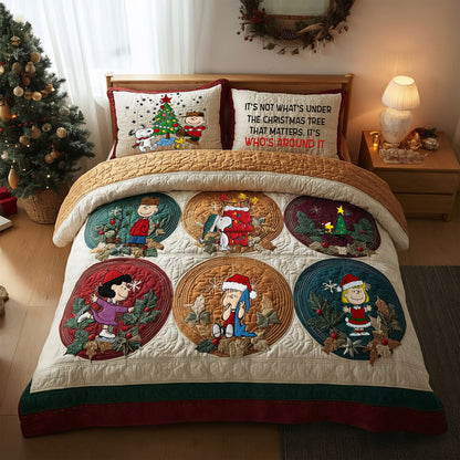 Festive Christmas Quilt Bed Set - Personalized Gifts For Cartoon Movie Fans 06QHLU170925