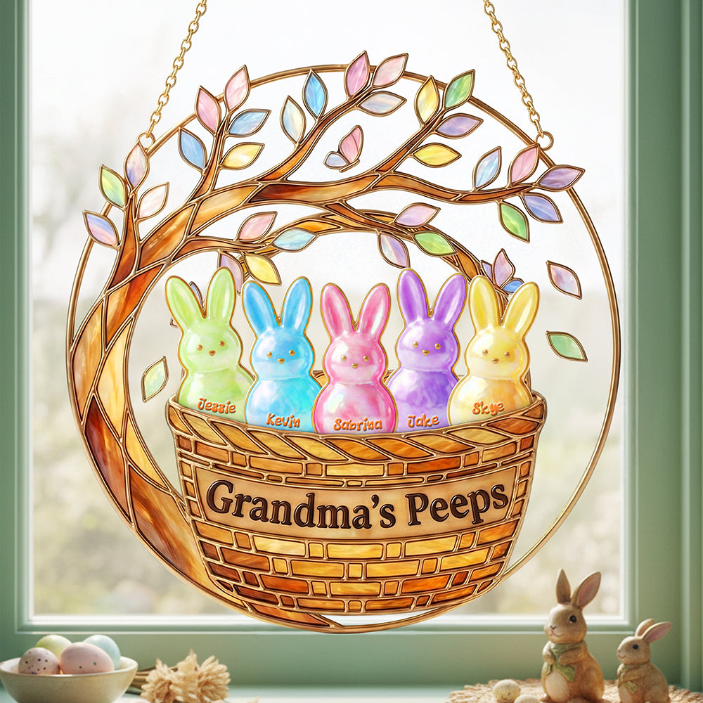 Grandma Peep Easter Suncatcher Ornament - Personalized Gifts For Grandma 04nata260126