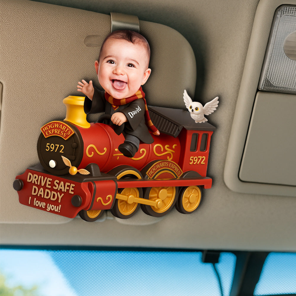 Drive Safe Daddy Car Visor Clip - Custom Photo Gifts For Dad 05natn310525