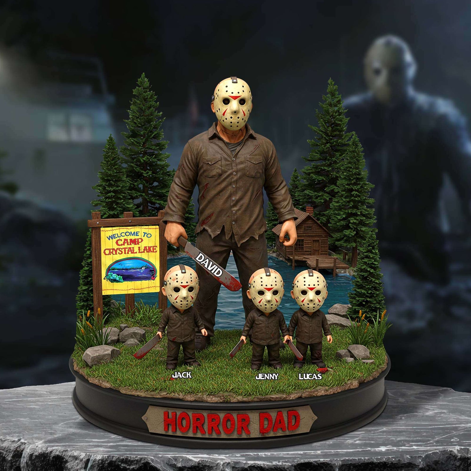 Horror Dad Acrylic Plaque - Personalized Gifts For Father's Day Plaque 031QHTN050525-Homacus