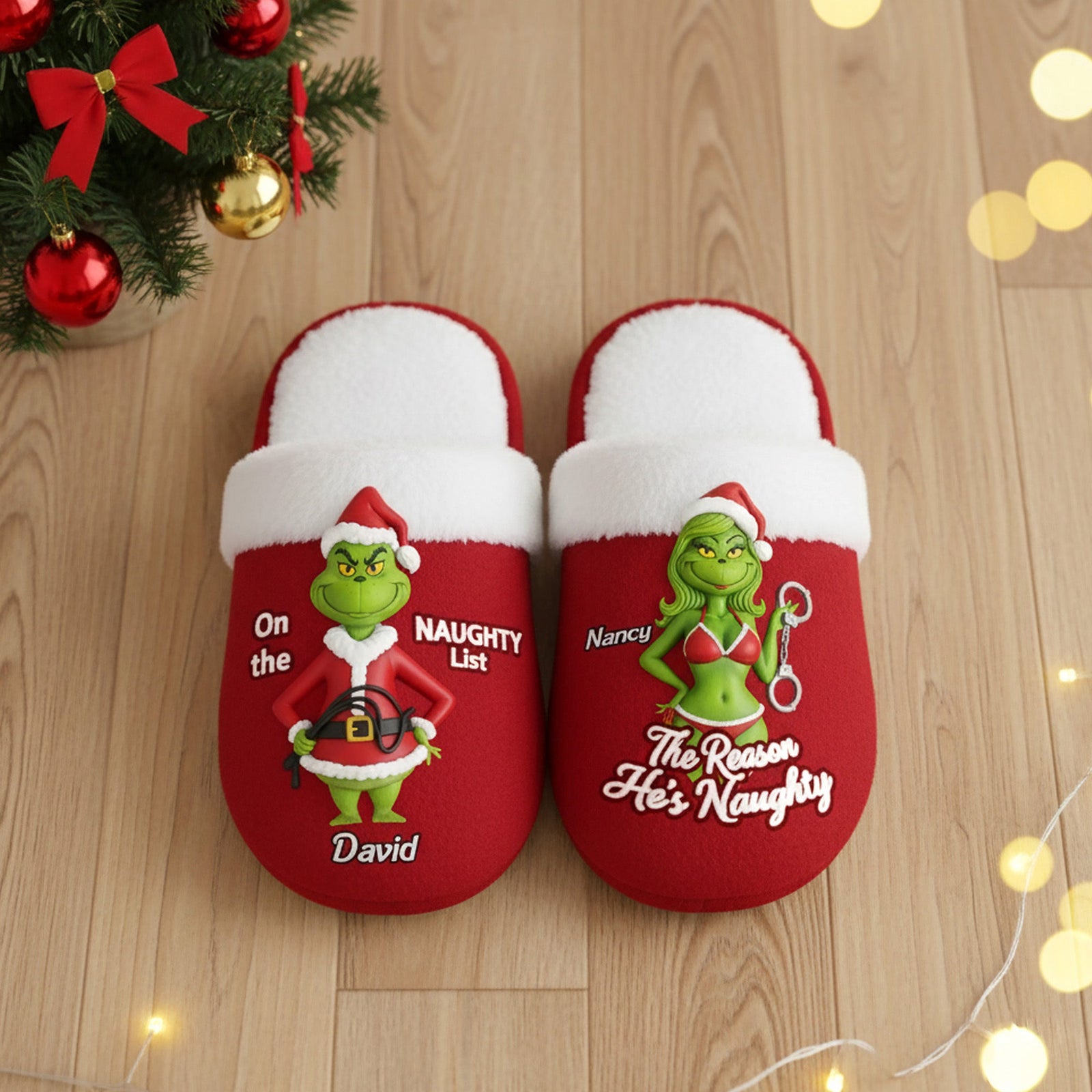 Personalized Christmas Gifts For Couple Home Slippers 03namg081025