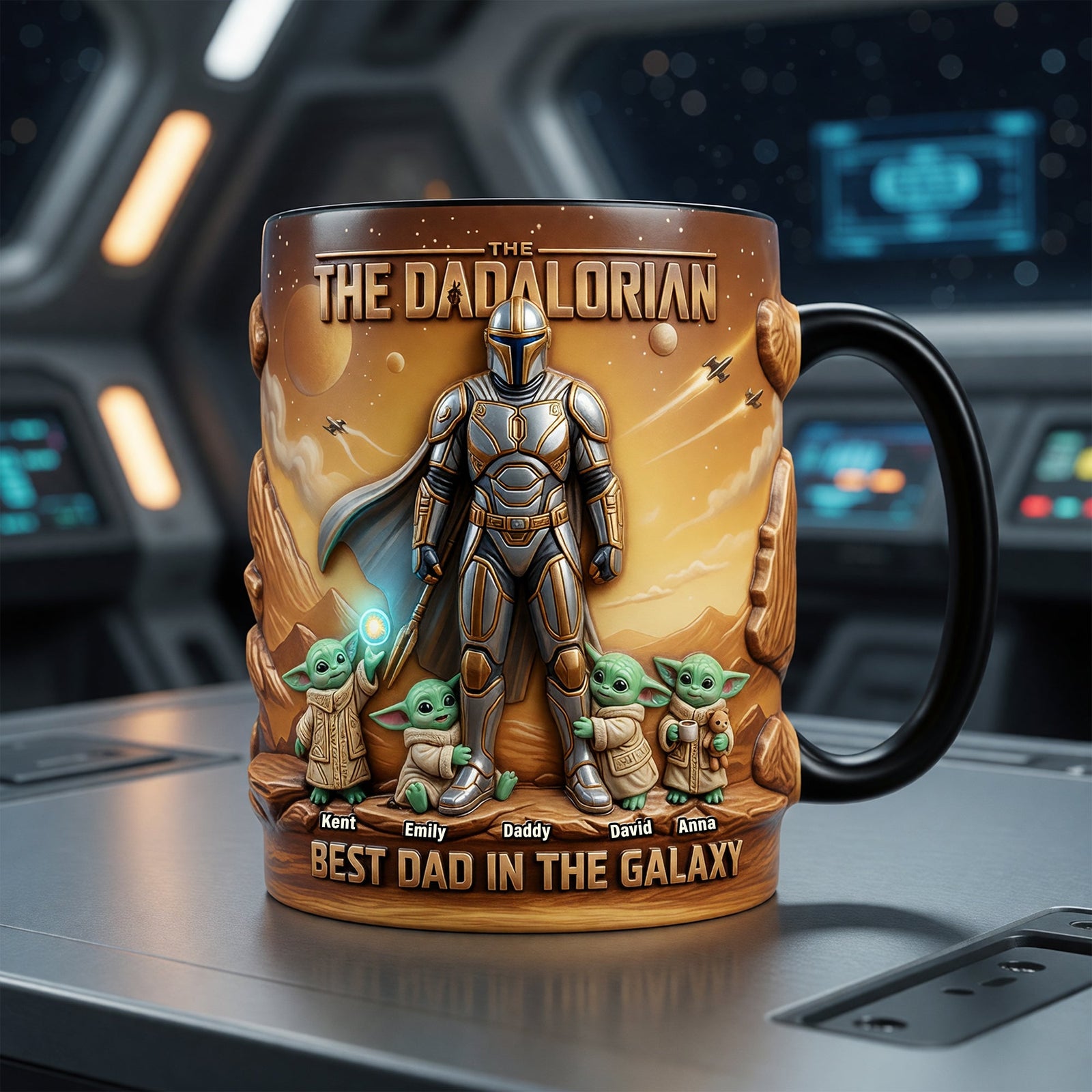 Leader Of The Coolest Crew Heat Changing Mug - Personalized Gifts For Dad Magic Mug 01TOQN210526