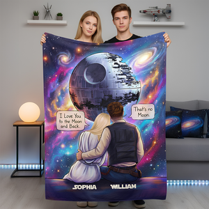 Cosmic Couple Blanket Personalized Gifts For Couple 01HUDT241125
