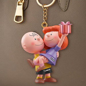 Forever Love Keychain Personalized Gifts For Couple 01OHDT041225