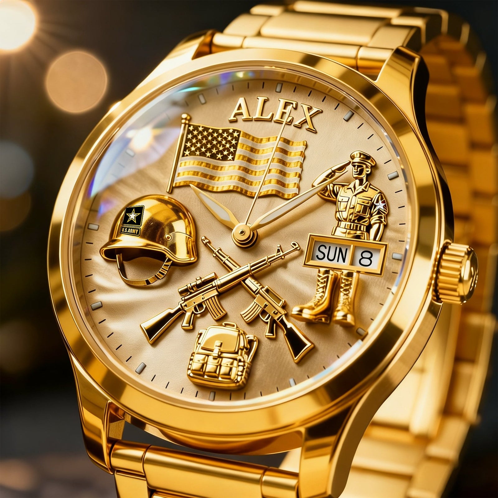 Military Men's Watch - Personalized Gifts For Veteran 02tglu030226