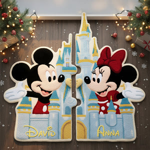 Romantic Couple Shape Doormat - Personalized Gifts For Couple 03KIDT041125