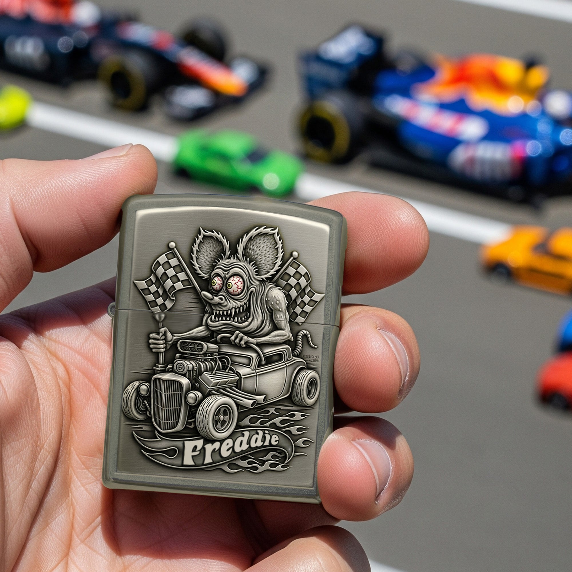 Freaky Hot Rod Lighter, Personalized Gifts For Hot Rod Lovers 01qhmg130825
