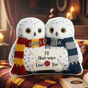 Owl Couple Custom Shape Pillow  - Personalized Gifts For Couple 01nata271125