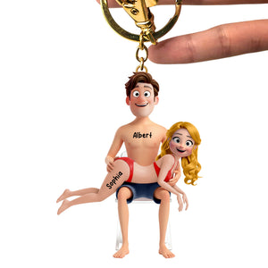 Naughty Couple Keychain- Personalized Gifts For Couples 07ohqn160126