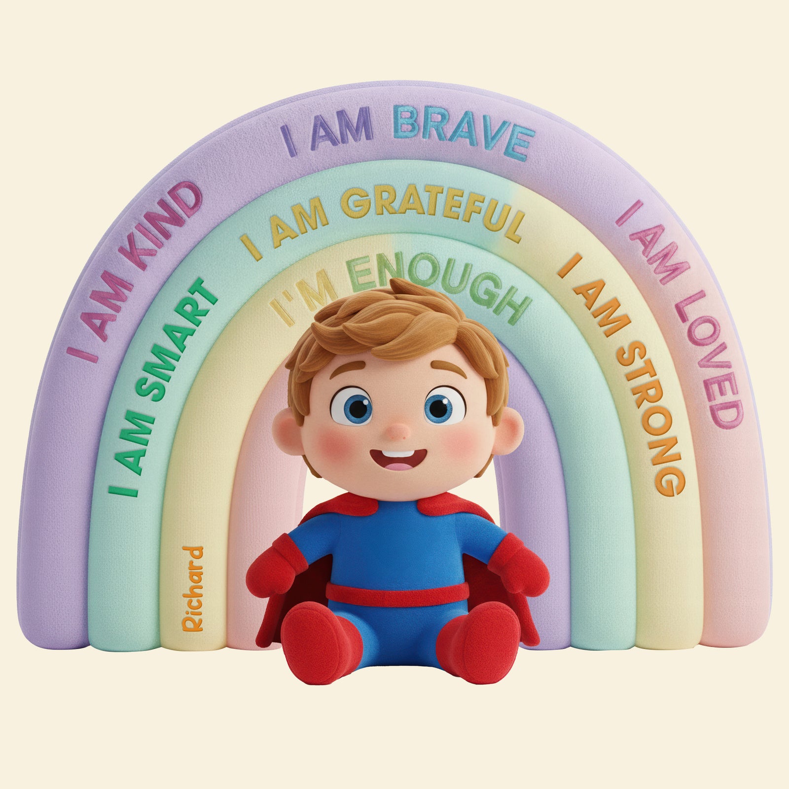 Positive Affirmations Rainbow Custom Shape Pillow - Custom Photo Gifts For Kids 04NAQN111125