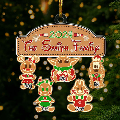 Personalized Gifts For Grandma Christmas Acrylic Ornament 01OHLU211024 - Ornament - GoDuckee