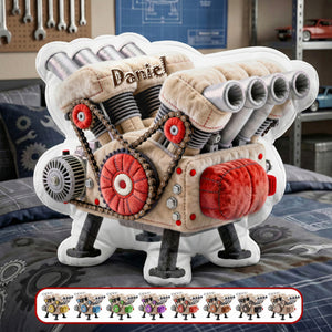 V8 Engine Model Custom Shape Pillow - Personalized Gifts 02ohmg171225