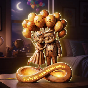 Old Couple Infinity Acrylic Light Box - Personalized Gifts For Couple 02pata140126