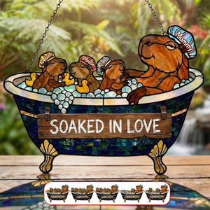 Cute Water Critter Mom Suncatcher - Personalized Gifts For Mom 04TYMG270226