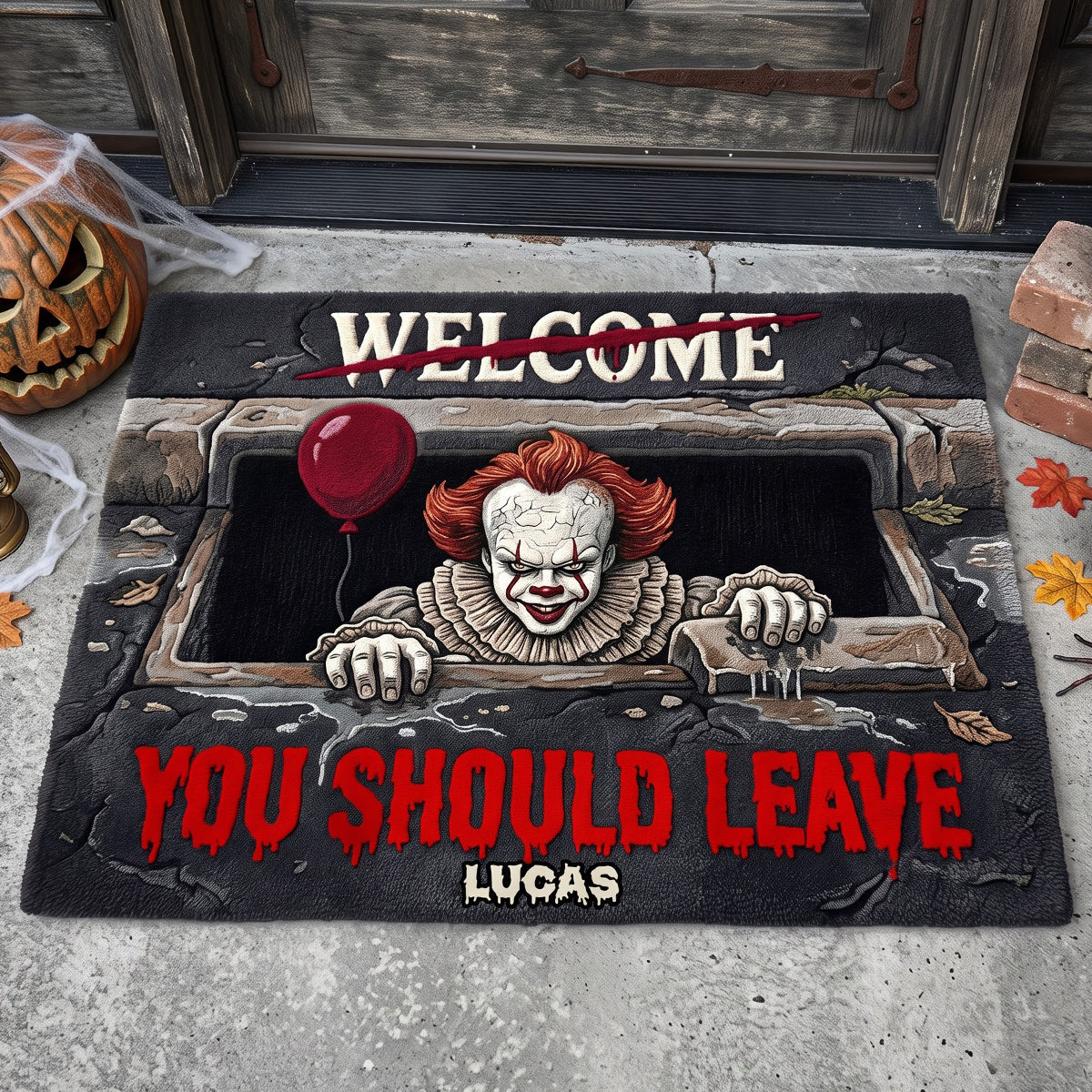 Scary Doormat Halloween - Personalized Gifts For Family 02totn100826
