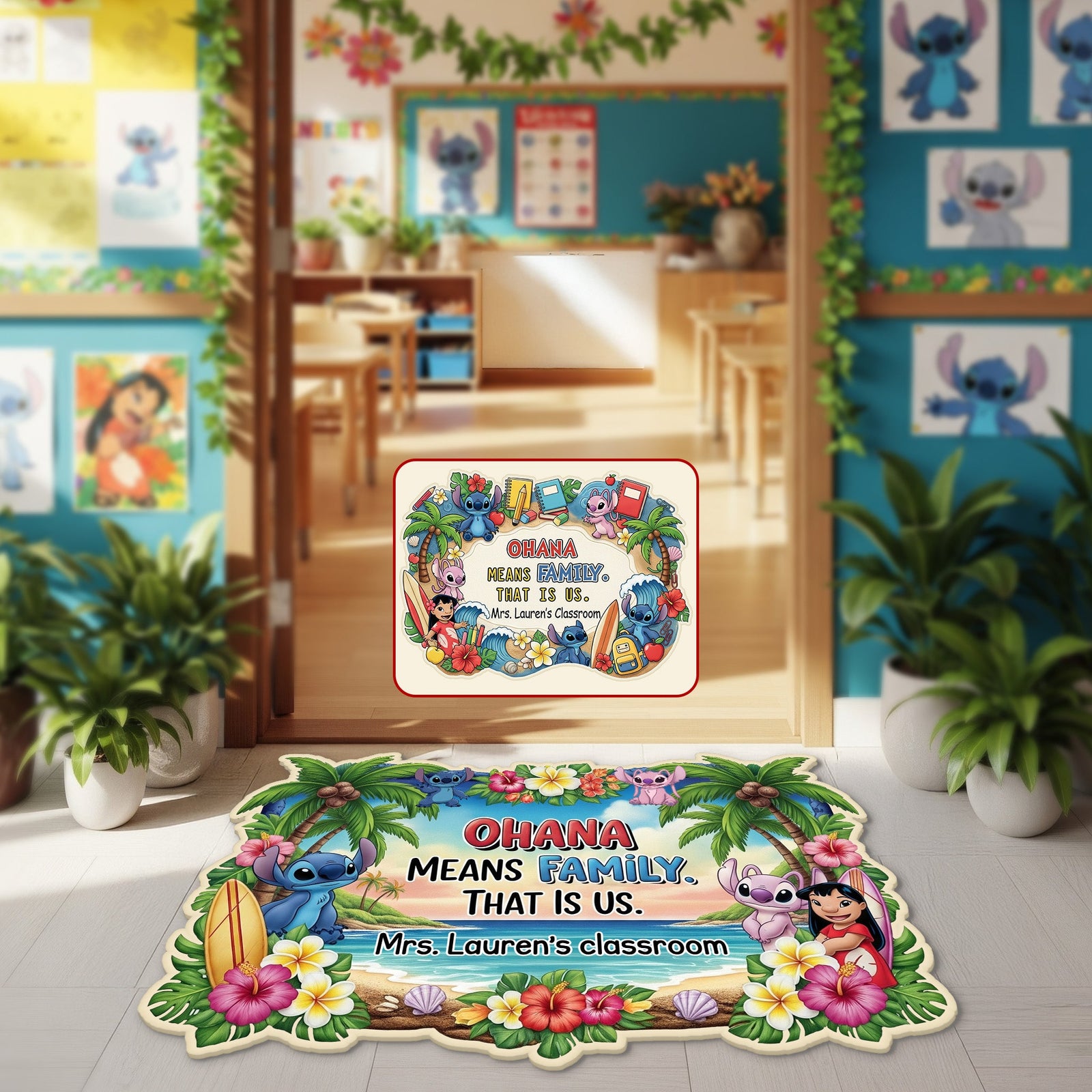 Teacher Back To School Custom Shape Doormat - Personalized Gifts For Teacher 01HUMG310725