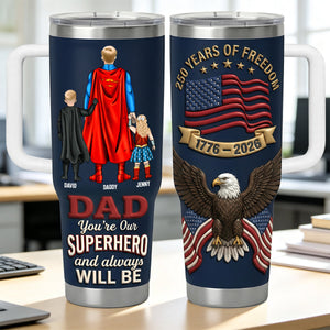 250 Years Of Freedom Dad and Kids Tumbler - Personalized Gifts For Dad 012natn040326