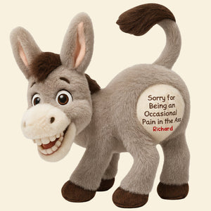Funny Donkey Custom Shape Pillow - Personalized Gifts For Coworkers 07naqn171125