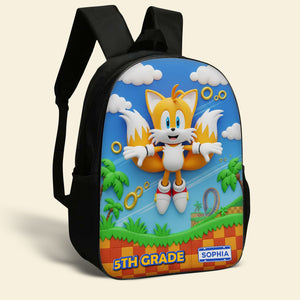 Power Up Characters School Bag Personalized Gifts For Kids 05natn310725 - Backpack - GoDuckee