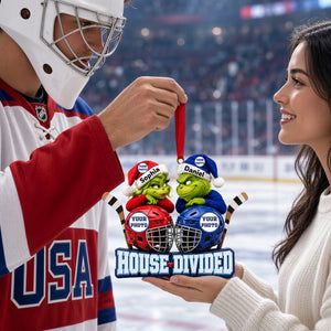 House Divided Mischievous Sport Duo Christmas Ornament - Personalized Gifts For Couple 02hulu081026