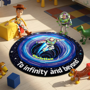 Space Cartoon Round Mat - Personalized Gifts For Fans Quilted Round Mat 05KIMG071025