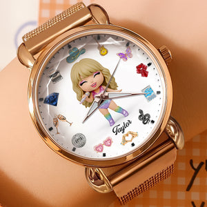 Slay Girl Mesh Strap Quartz Watch Personalized Gifts For Fans 02NADT180725