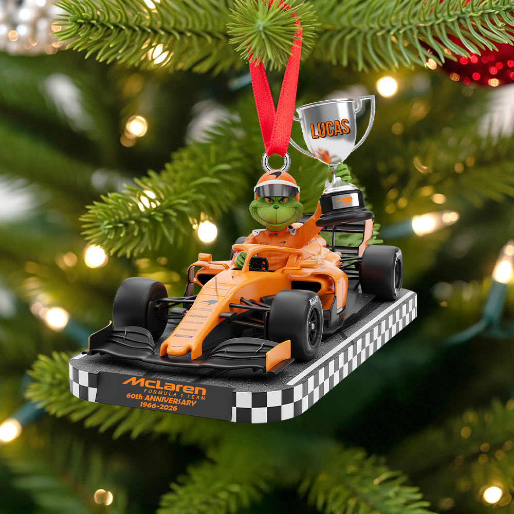 Personalized Gifts For Racing Car Lovers Christmas Ornament 03natn150925