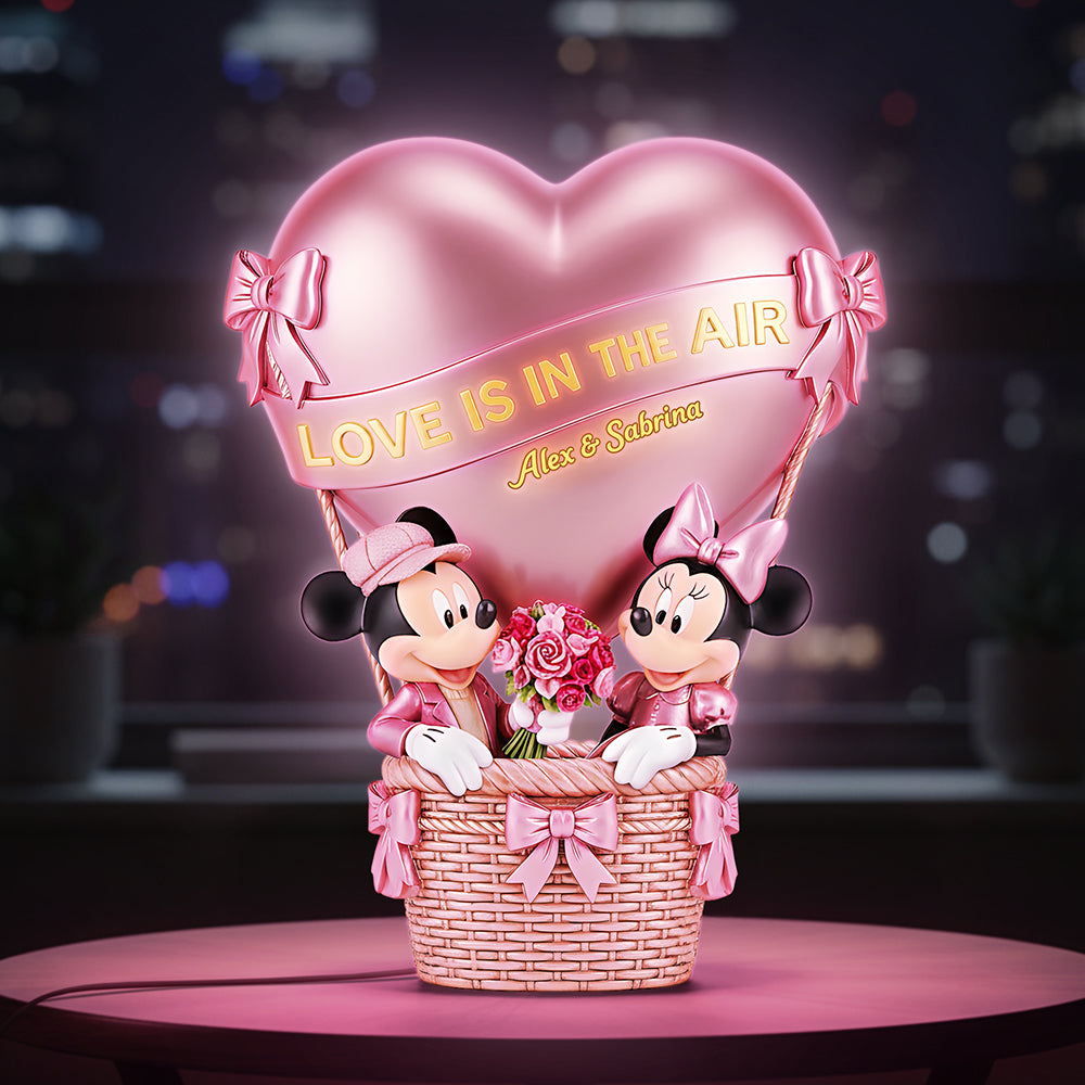 Couple Hot Air Balloon Custom Shape Acrylic Light Box -  Personalized Gifts For Couple 03pgta251125