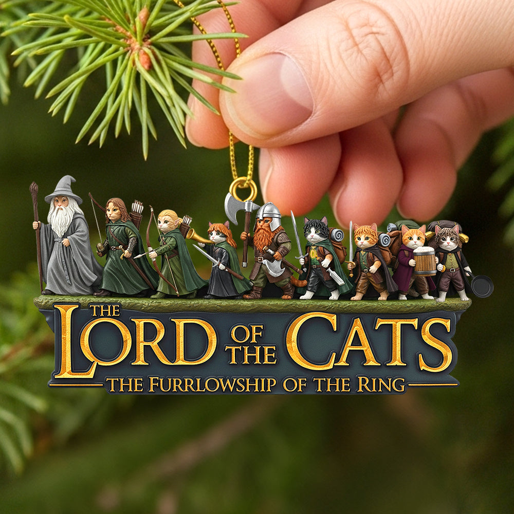 Fantasy Cat Gang Christmas Ornament, Personalized Gifts For Cat Lovers 04qhtn050925