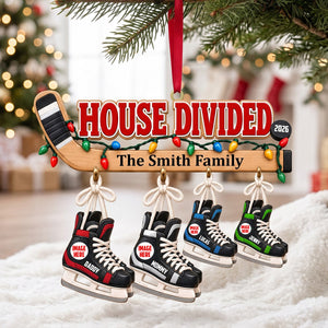 House Divided Christmas Ornament - Personalized Gifts For Skating Lovers Family 03hutn071026