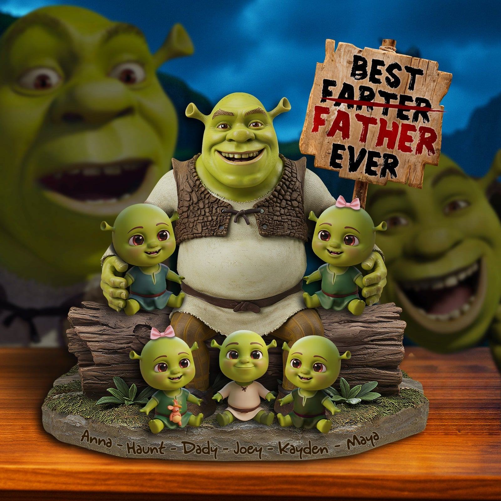 Best Farter Father Plaque - Personalized Gifts For Dad 04QHLU180425-Homacus