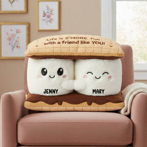 Marshmallow Besties Personalized Gifts For Friends Pillow 04natn201125