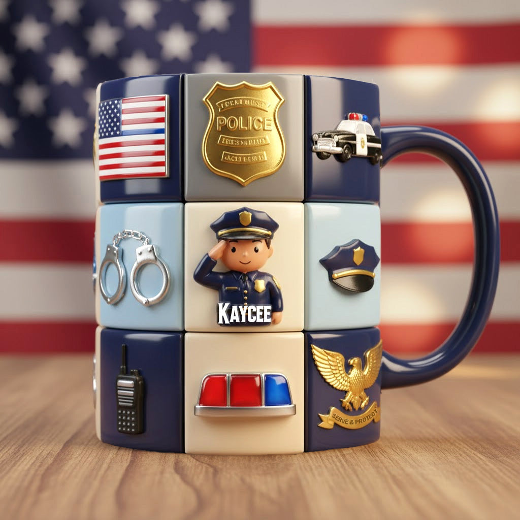 Personalized Gifts For Police Coffee Accent Mug 02tomg311025 - Coffee Mug - GoDuckee