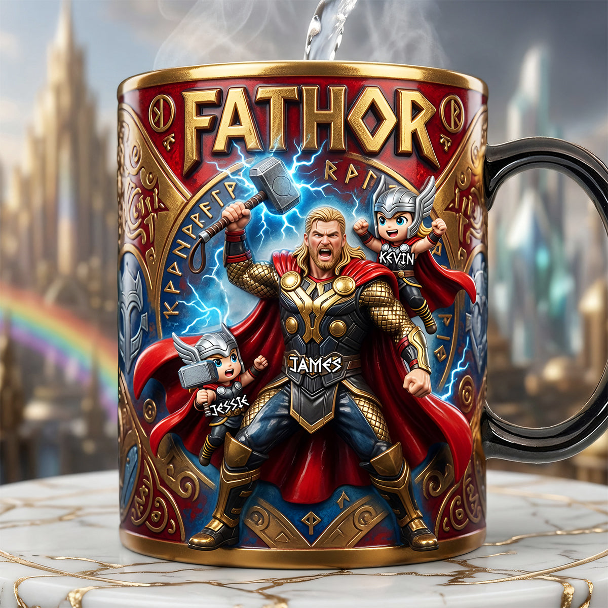 The Indestructible Dad Magic Mug - Personalized Gifts For Dads 04tyta070526
