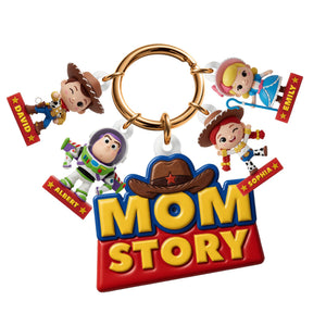 Lovely Characters Acrylic Tag Keychain - Personalized Gifts For Moms 021tyqn230426