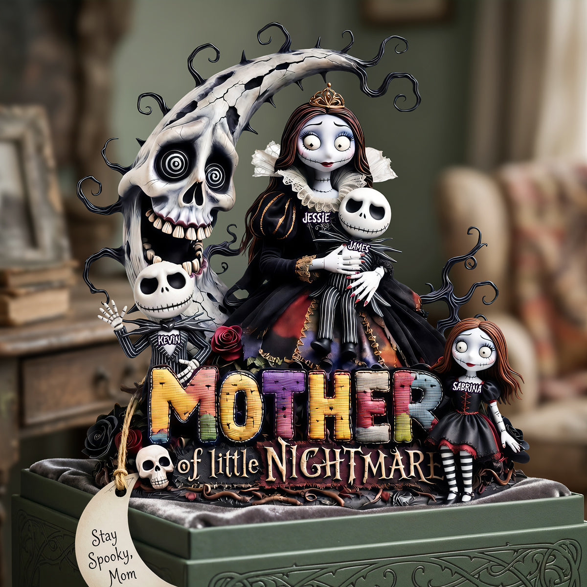 Spooky Mom Acrylic Plaque - Personalized Gifts For Mom 01TYTA030426-Homacus