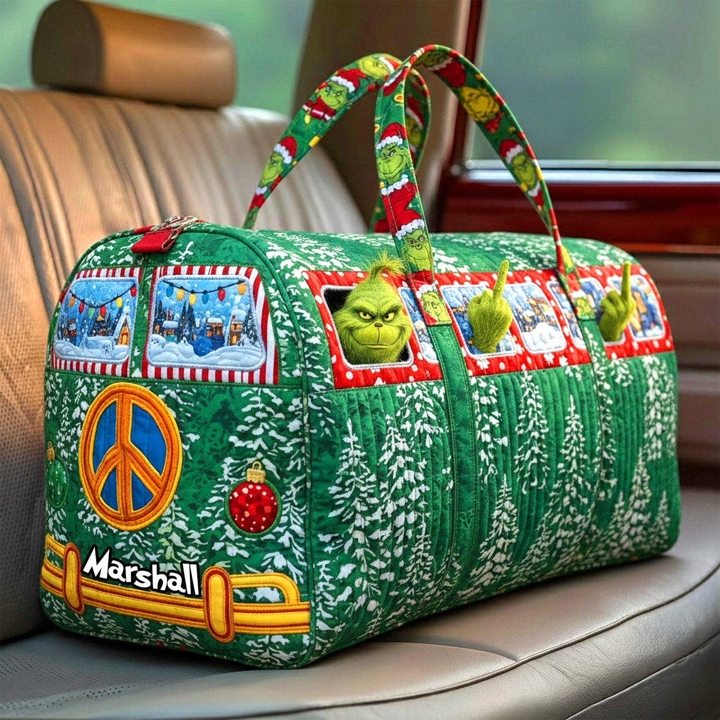 Personalized Gifts For Christmas, Classic Camper Van Quilted Duffle Bag 02tgmg290925