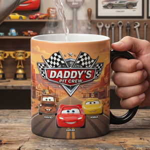 Daddy's Crew Magic Ceramic Coffee Mug - Personalized Gifts For Dad 04natn070526