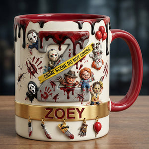 Slay Party Alphabet Initial Letter, Personalized Gifts For Horror Fans 02qhtn140126