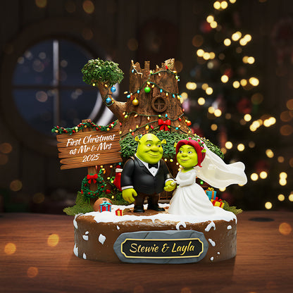 Personalized Christmas Gifts For Newlyweds Plaque 01kita130925