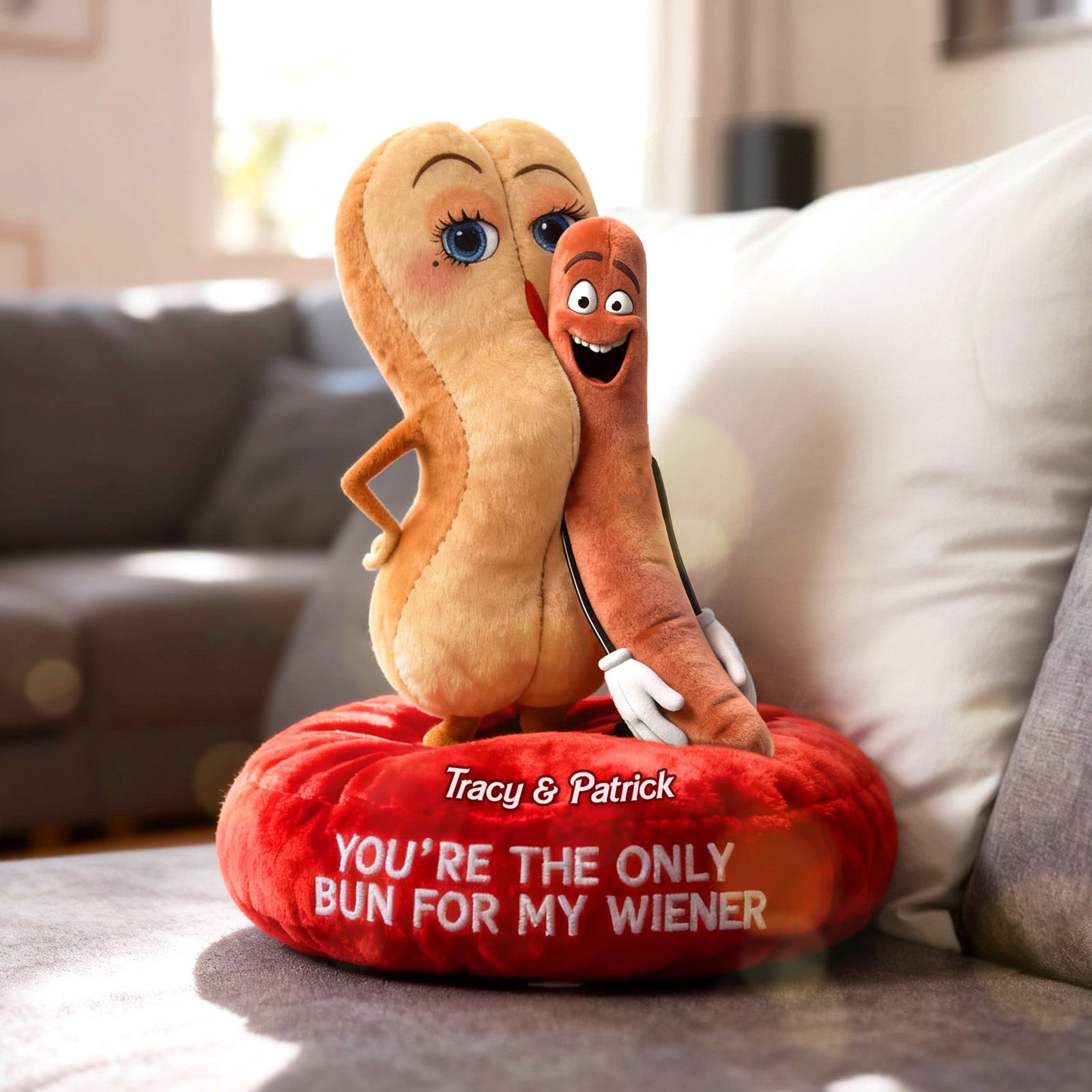 Fun Property Couple Custom Shape Pillow - Personalized Gifts For Couples 03QHMG131125