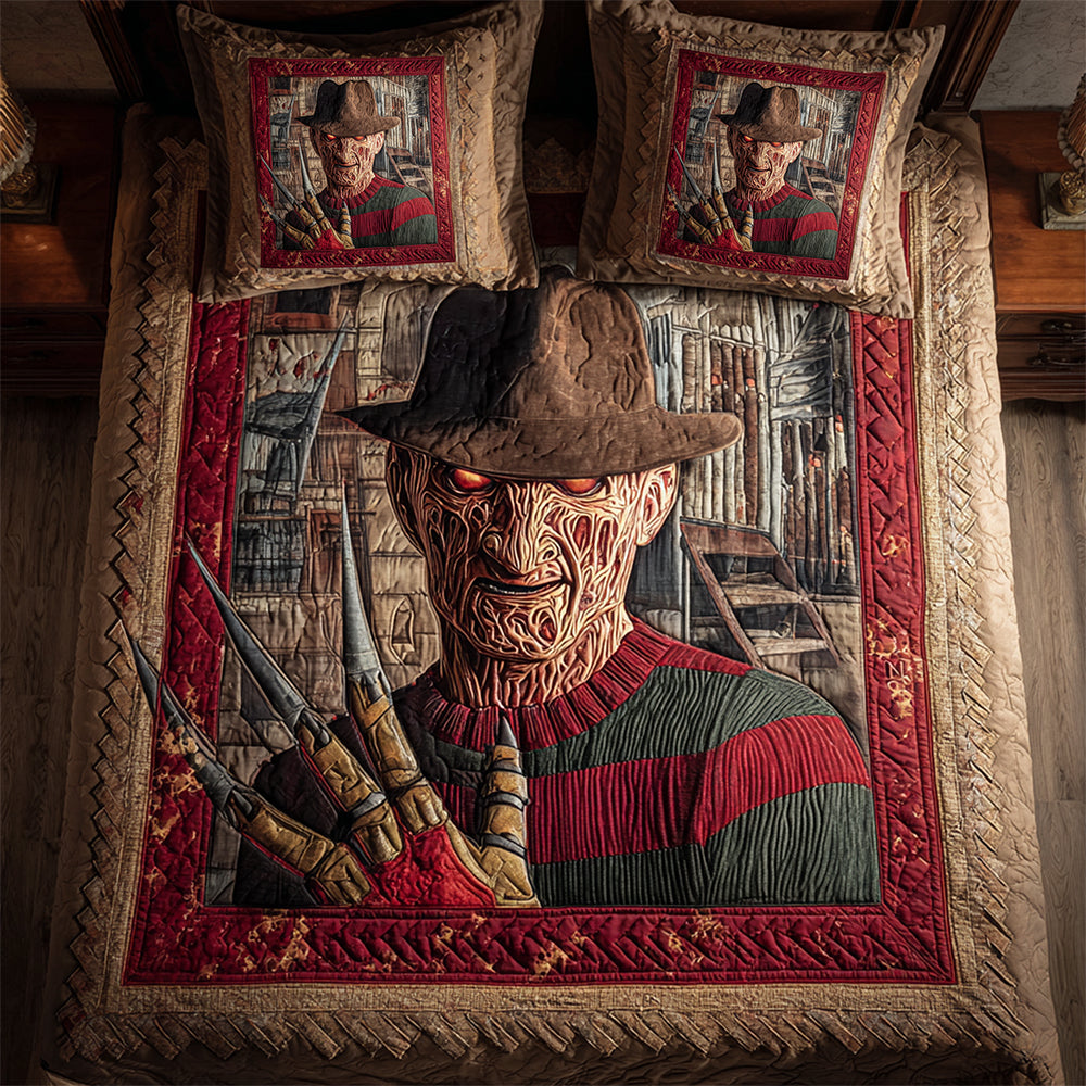 Slasher Horror Quilt Bedding Set Special Line - Halloween Gifts For Horror Movie Fans 02tgqn210825