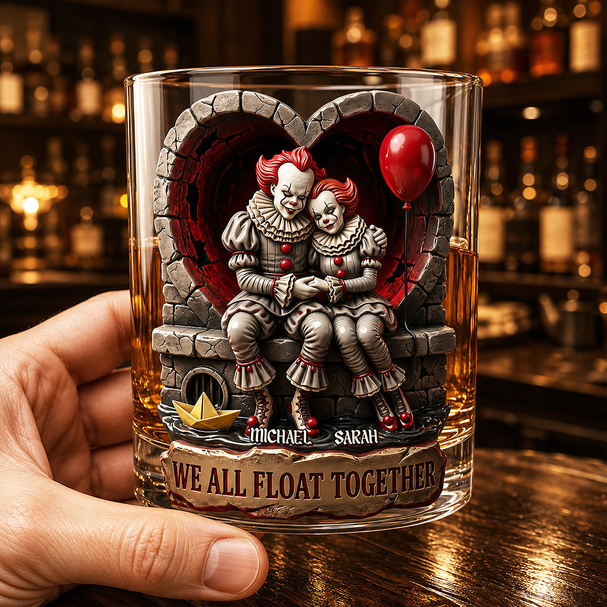 Horrormance Drinking Glass - Personalized Gift For Horror-Loving Couples 07tydt050826