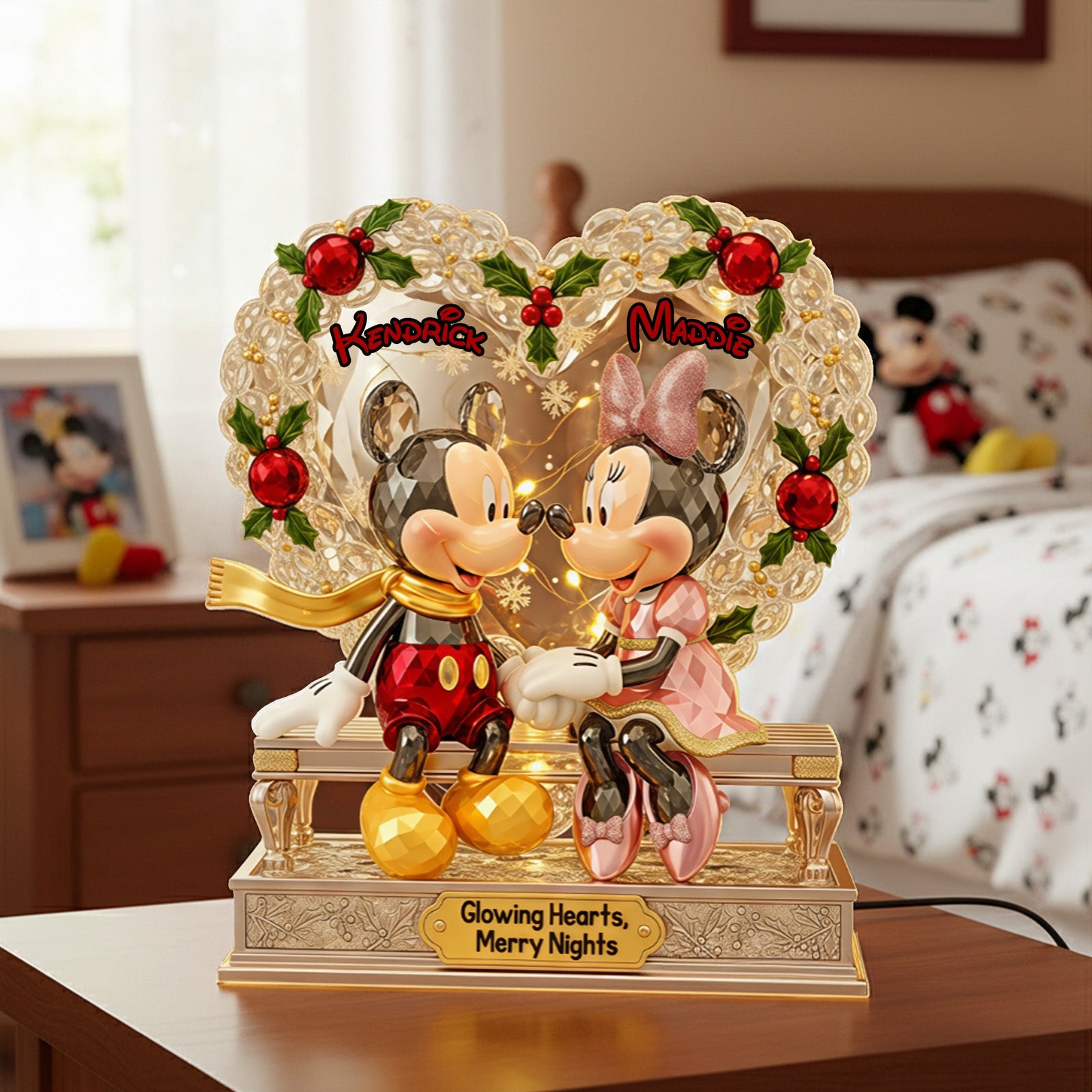 Personalized Christmas Gifts For Couple Custom Shape Acrylic Light Box 01pgmg301025