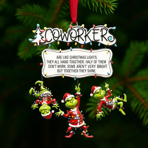 Fun Co-workers Hanging Together Ornament - Personalized Gifts For Collague 01QHLU091025