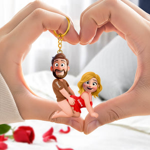 Naughty Couple Keychain - Personalized Gifts For Couple 05naqn140126