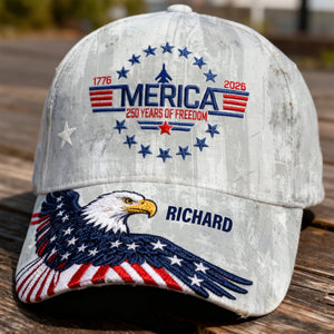 Proud American Eagle Classic Cap, Personalized Gifts For Patriots 01qhqn230226