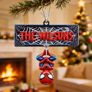 Web-Slinging Warrior Acrylic Ornament - Personalized Christmas Gifts 03nadt200826