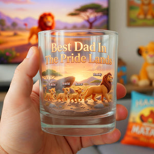 The Best Dad Personalized Glass Mug - Personalized Gifts For Dad 03NAQN290426